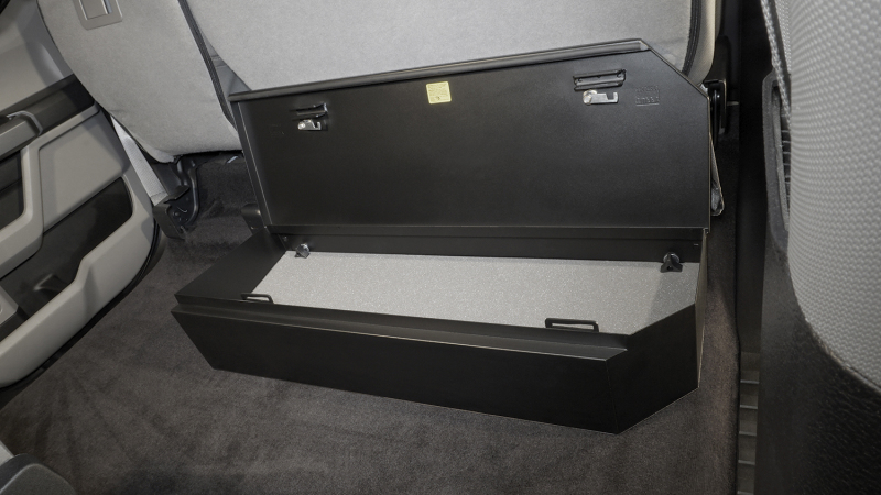 Ford F-150 Underseat Lockbox - Rear - Tuffy Products - 2/3 Length with Keyed Lock - `15-`24